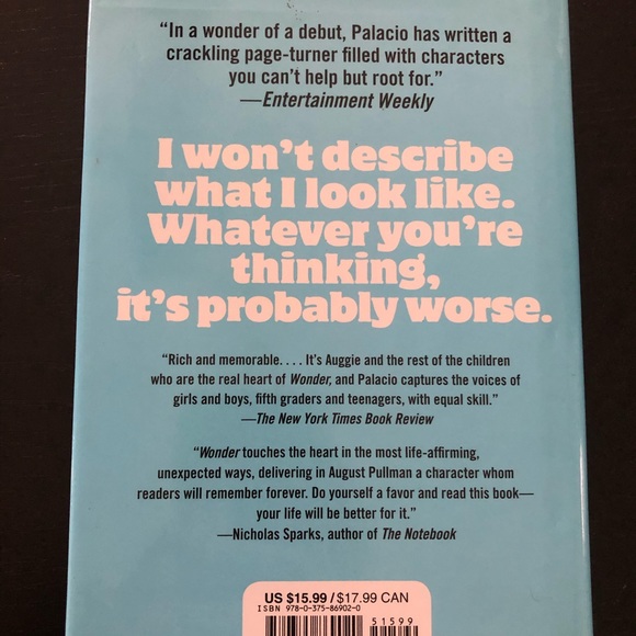 “Wonder” by R.J. Palacio - Picture 2 of 2